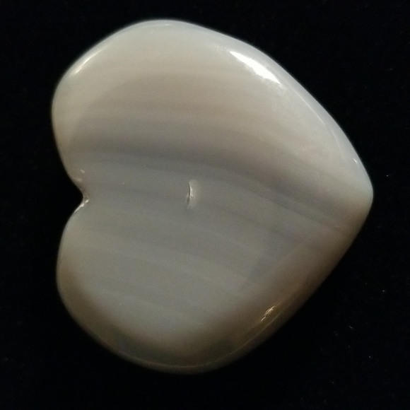 Botswana Agate Heart Palm Stone - Picture 3 of 4